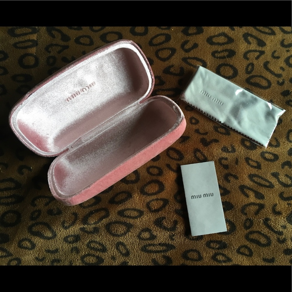 Miu miu sunglasses hard case.